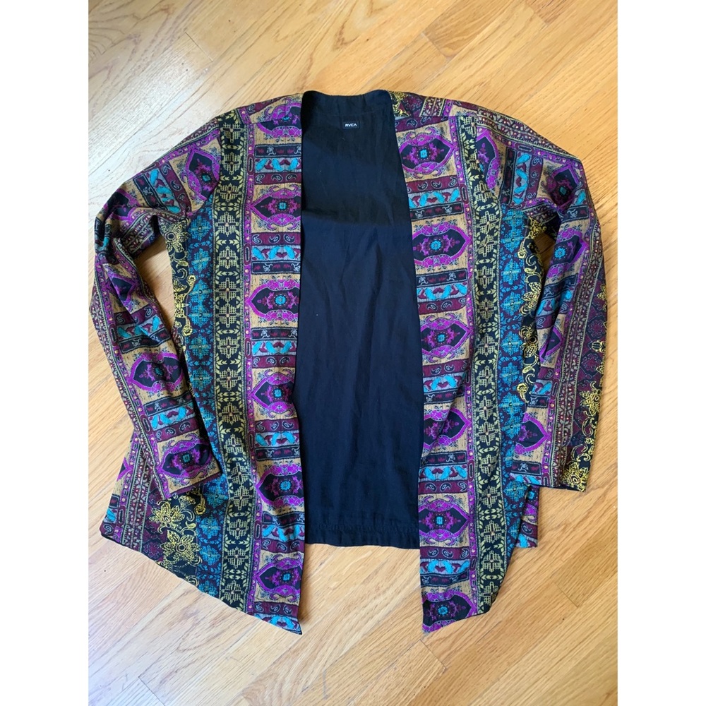 RVCA Vintage Bohemian Jacket Women’s Small S Circa 2000s Reversible RARE